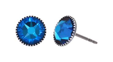 Blau - Black Jack Ohrstecker